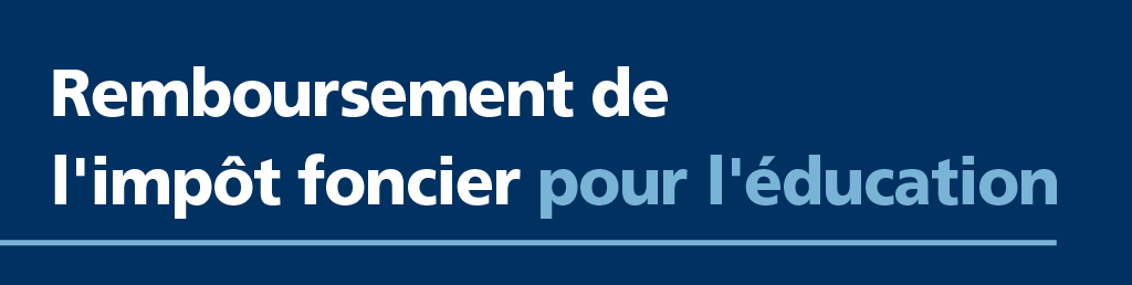 Remboursement de l'impt foncier pour l'ducation